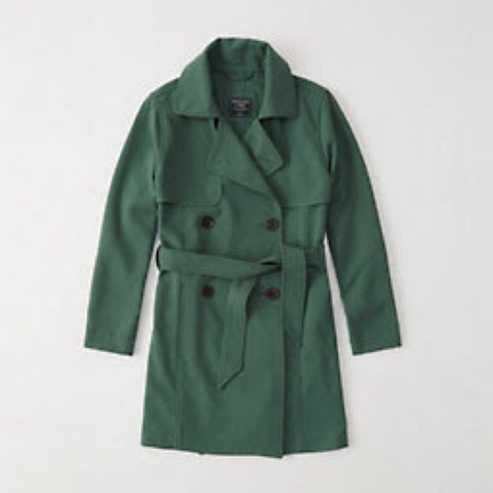 Abercrombie drapey trench coat